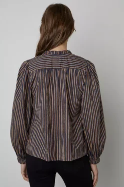 Velvet By Graham & Spencer Womens TRUDIE STRIPED TOP 9 Velvet By Graham & Spencer Womens TRUDIE STRIPED TOP