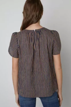 Velvet By Graham & Spencer Womens VIENNA STRIPED TOP
