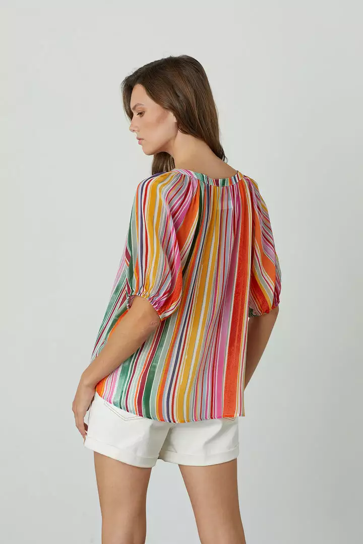 Velvet By Graham & Spencer JESSICA V-NECK PRINTED TOP Womens 3 Velvet By Graham & Spencer JESSICA V-NECK PRINTED TOP Womens