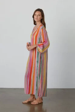 Velvet By Graham & Spencer PIA PRINTED MAXI DRESS