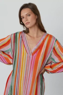 Velvet By Graham & Spencer PIA PRINTED MAXI DRESS