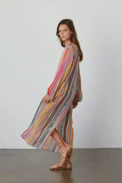 Velvet By Graham & Spencer PIA PRINTED MAXI DRESS