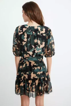 Velvet By Graham & Spencer Womens SASKIA HALF PLACKET DRESS