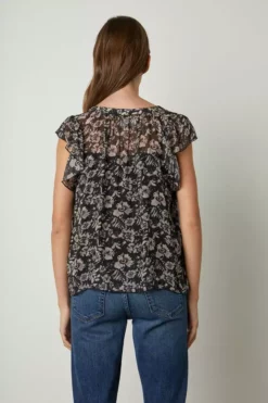Velvet By Graham & Spencer DEMI PRINTED BLOUSE