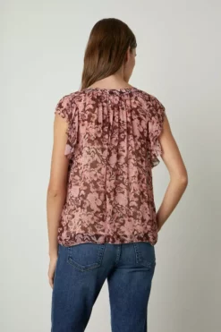 Velvet By Graham & Spencer DEMI PRINTED BLOUSE