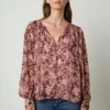 Velvet By Graham & Spencer MILEY PRINTED BOHO BLOUSE Womens