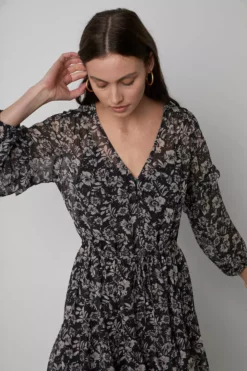 Velvet By Graham & Spencer Womens SELINA PRINTED BOHO DRESS