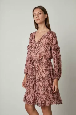 Velvet By Graham & Spencer Womens SELINA PRINTED BOHO DRESS