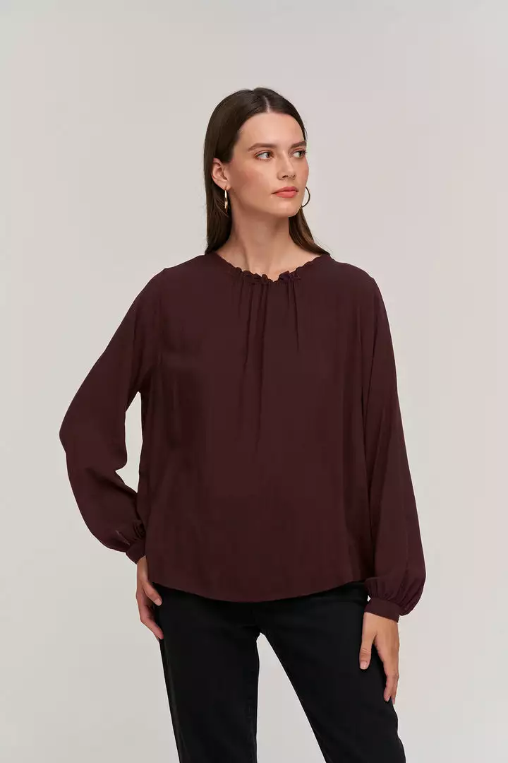 Velvet By Graham & Spencer Womens GINGER CHALLIS NECK TIE TOP 1 Velvet By Graham & Spencer Womens GINGER CHALLIS NECK TIE TOP