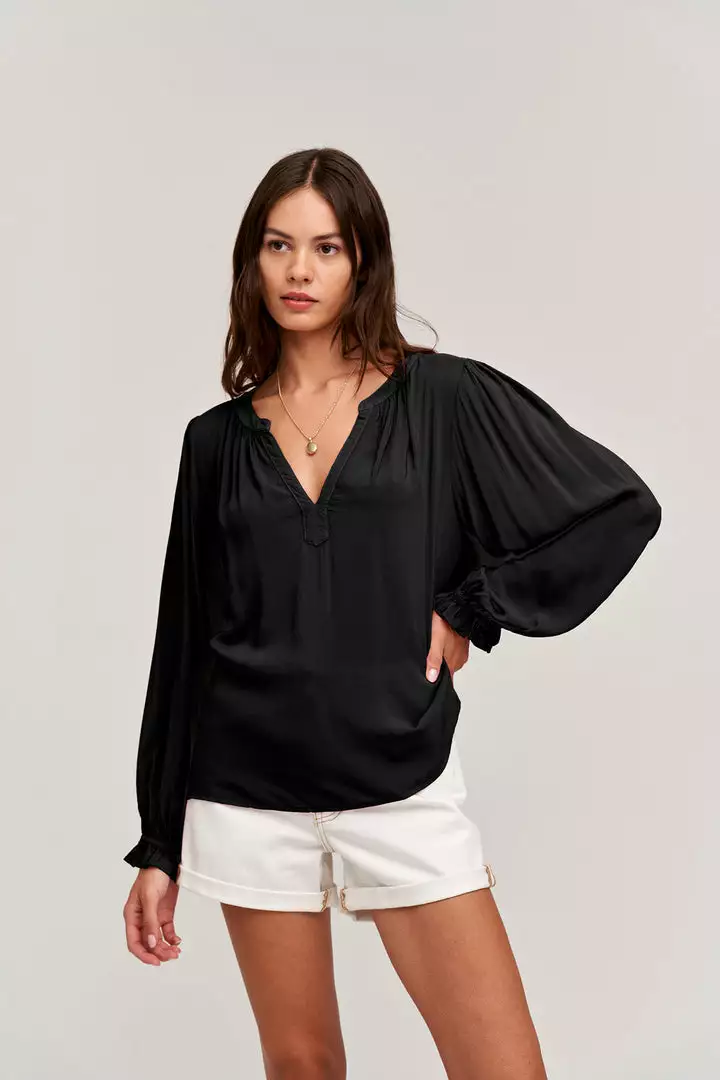 Velvet By Graham & Spencer JOLENE V-NECK BLOUSE Womens 11 Velvet By Graham & Spencer JOLENE V-NECK BLOUSE Womens