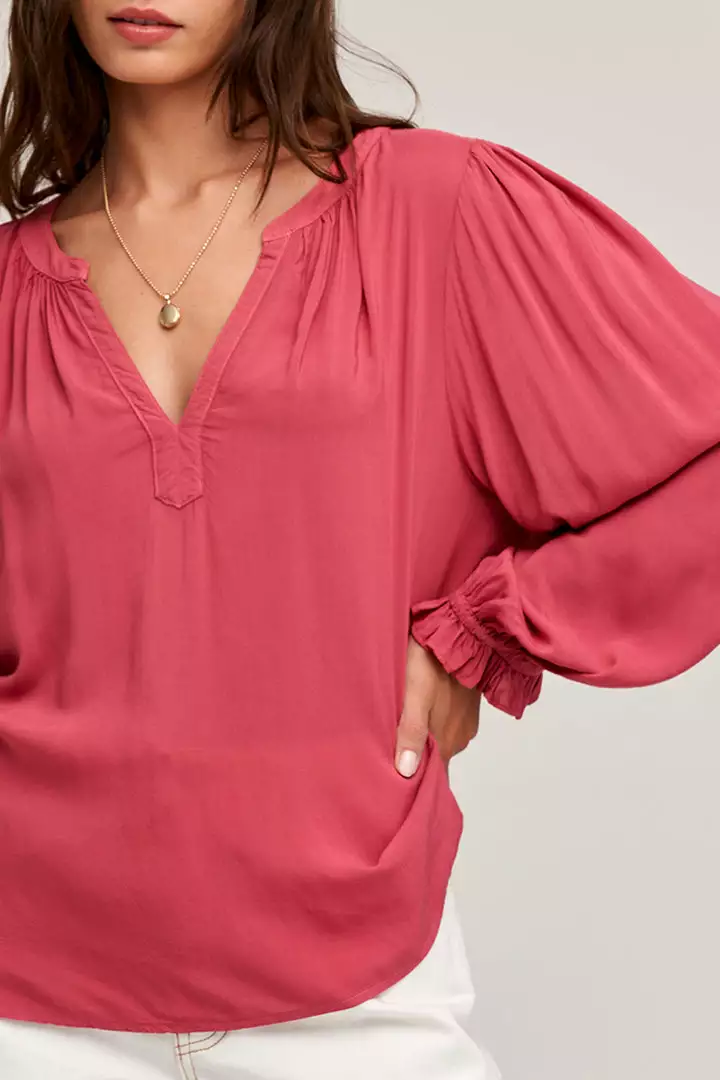 Velvet By Graham & Spencer JOLENE V-NECK BLOUSE Womens 10 Velvet By Graham & Spencer JOLENE V-NECK BLOUSE Womens