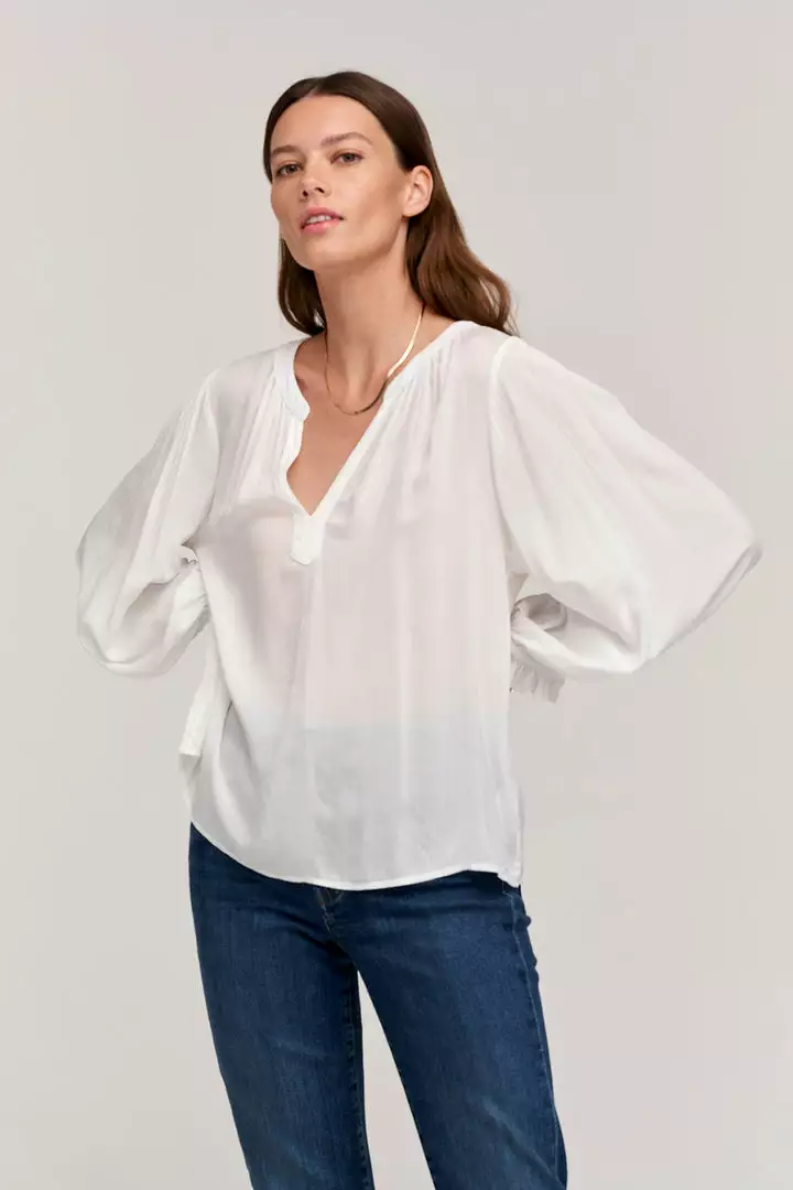 Velvet By Graham & Spencer JOLENE V-NECK BLOUSE Womens 1 Velvet By Graham & Spencer JOLENE V-NECK BLOUSE Womens