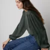 Velvet By Graham & Spencer LEILA PUFF SLEEVE BLOUSE