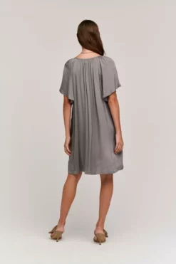 Velvet By Graham & Spencer SUZANNA SATIN VISCOSE DRESS