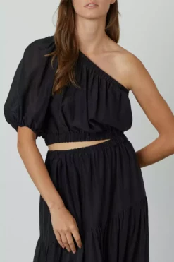 Velvet By Graham & Spencer CRISTA ONE SHOULDER MAXI DRESS Womens