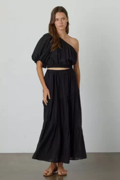 Velvet By Graham & Spencer CRISTA ONE SHOULDER MAXI DRESS Womens