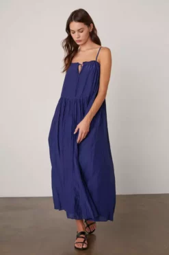 Velvet By Graham & Spencer Womens FARRAH RUFFLE CAMI DRESS