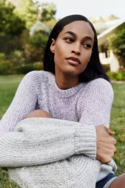 Velvet By Graham & Spencer SKYLAR COLORBLOCK SWEATER