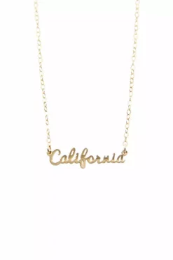 Velvet By Graham & Spencer CALIFORNIA SCRIPT NECKLACE By SEOUL LITTLE