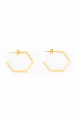 Velvet By Graham & Spencer HEXAGON HOOPS By SEOUL LITTLE