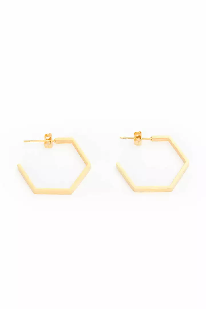 Velvet By Graham & Spencer HEXAGON HOOPS By SEOUL LITTLE 1 Velvet By Graham & Spencer HEXAGON HOOPS By SEOUL LITTLE