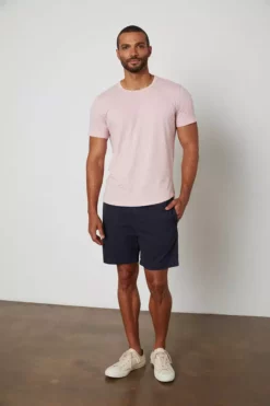 Velvet By Graham & Spencer Mens AMARO CREW NECK SLUB TEE