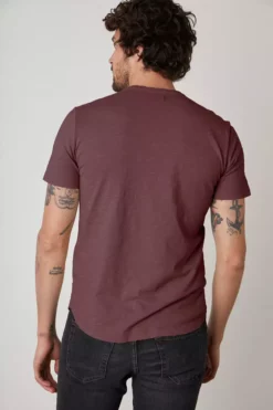 Velvet By Graham & Spencer Mens AMARO CREW NECK SLUB TEE