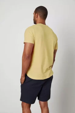 Velvet By Graham & Spencer Mens AMARO CREW NECK SLUB TEE