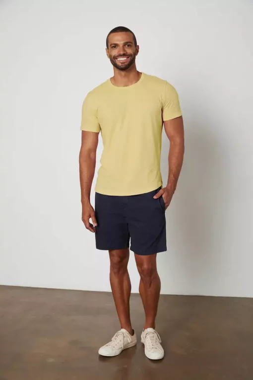 Velvet By Graham & Spencer Mens AMARO CREW NECK SLUB TEE