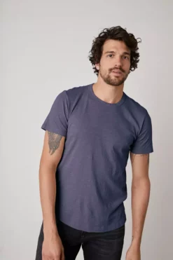 Velvet By Graham & Spencer Mens AMARO CREW NECK SLUB TEE