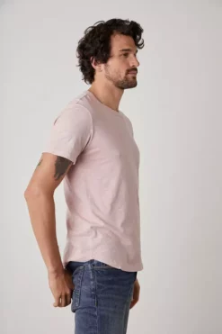 Velvet By Graham & Spencer Mens AMARO CREW NECK SLUB TEE