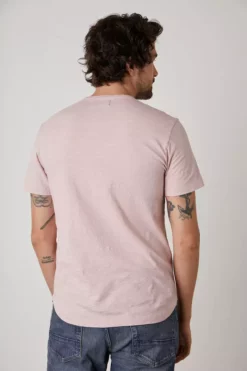 Velvet By Graham & Spencer Mens AMARO CREW NECK SLUB TEE