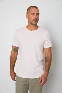 Velvet By Graham & Spencer Mens AMARO CREW NECK SLUB TEE