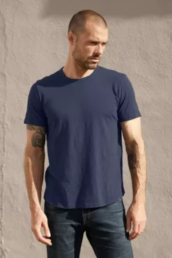 Velvet By Graham & Spencer Mens AMARO CREW NECK SLUB TEE