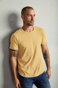 Velvet By Graham & Spencer Mens AMARO CREW NECK SLUB TEE