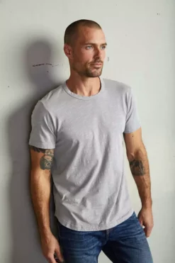 Velvet By Graham & Spencer Mens AMARO CREW NECK SLUB TEE