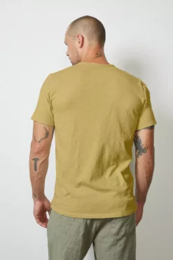 Velvet By Graham & Spencer CHAD RAW EDGE COTTON SLUB POCKET TEE