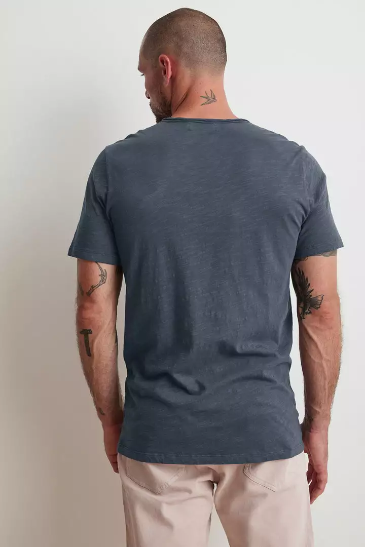Velvet By Graham & Spencer Mens CHAD RAW EDGE COTTON SLUB POCKET TEE 33 Velvet By Graham & Spencer Mens CHAD RAW EDGE COTTON SLUB POCKET TEE