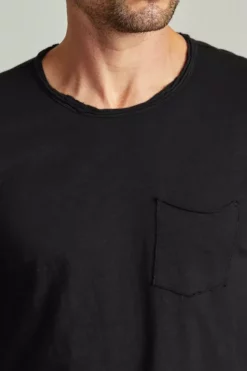 Velvet By Graham & Spencer Mens CHAD RAW EDGE COTTON SLUB POCKET TEE 75 Velvet By Graham & Spencer Mens CHAD RAW EDGE COTTON SLUB POCKET TEE