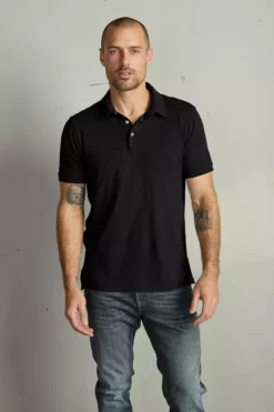 Velvet By Graham & Spencer RANDALL COTTON SLUB POLO Mens 36 Velvet By Graham & Spencer RANDALL COTTON SLUB POLO Mens