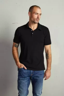 Velvet By Graham & Spencer RANDALL COTTON SLUB POLO Mens 38 Velvet By Graham & Spencer RANDALL COTTON SLUB POLO Mens