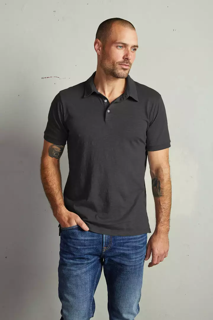 Velvet By Graham & Spencer RANDALL COTTON SLUB POLO Mens 16 Velvet By Graham & Spencer RANDALL COTTON SLUB POLO Mens