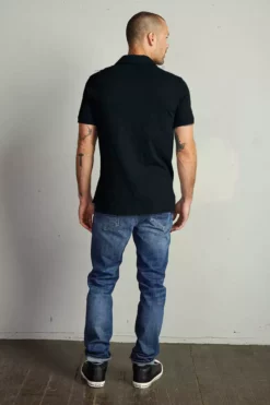 Velvet By Graham & Spencer RANDALL COTTON SLUB POLO Mens 39 Velvet By Graham & Spencer RANDALL COTTON SLUB POLO Mens