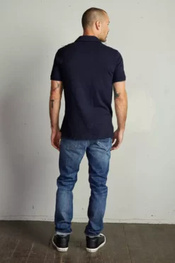 Velvet By Graham & Spencer RANDALL COTTON SLUB POLO Mens 32 Velvet By Graham & Spencer RANDALL COTTON SLUB POLO Mens