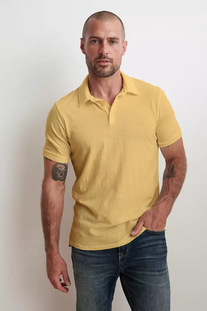 Velvet By Graham & Spencer RANDALL COTTON SLUB POLO Mens 14 Velvet By Graham & Spencer RANDALL COTTON SLUB POLO Mens