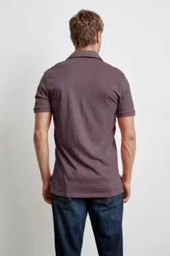 Velvet By Graham & Spencer Mens RANDALL COTTON SLUB POLO