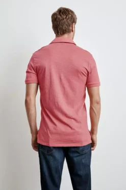 Velvet By Graham & Spencer RANDALL COTTON SLUB POLO Mens
