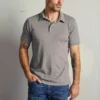 Velvet By Graham & Spencer RANDALL COTTON SLUB POLO