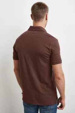 Velvet By Graham & Spencer Mens RANDALL COTTON SLUB POLO