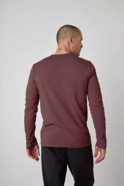 Velvet By Graham & Spencer SIMEON RAW EDGE COTTON SLUB TEE Mens